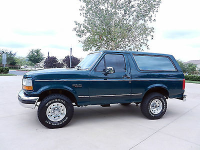 Ford : Bronco XLT Utility 2-Door 100 ca bronco gorgeous well maintained 1993 1996 1991 1994 1990 1995 1989