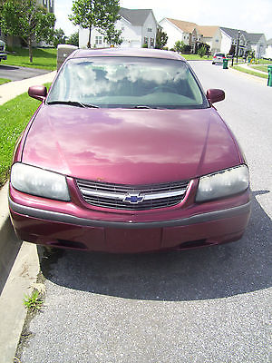 Chevrolet : Impala 2002 maroon chevrolet impala