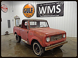 International Harvester : Scout 4X4 67 red 4 x 4 awd classic antique show car truck project 4 cyl convertible wms 8 69