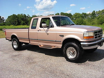 Ford : F-250 HD XLT EXT Longbed 4WD Powestroke 7.3 MINT 96 ford f 250 xlt 4 wd 7.3 powerstroke diesel obs 1 western family owned cream puf