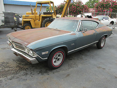 Chevrolet : Chevelle malibu 1968 chevy chevelle malibu one owner barn find all original patina rat rod 327