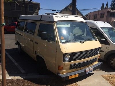 Volkswagen : Bus/Vanagon Westfalia 1983 watercooled vw vanagon westfalia westy w solar panel