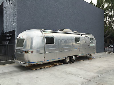 Newly refurbished '73 Airstream converted into a modern mobile office.