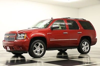 Chevrolet : Tahoe 4WD LTZ DVD GPS Sunroof Leather Crystal Red Metallic 4X4 Navigation Heated Cooled Camera 2011 11 12 2013 13 Tan Player Captains Seats V8