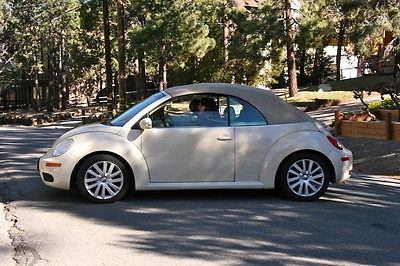 Volkswagen : Beetle-New 2008 vw beetle convertible triple cream