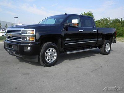 Chevrolet : Silverado 3500 High Country 3500 HD 11,500 GVWR Black Duramax Nav 2015 chevrolet silverado 3500 hd high country srw crew cab 4 x 4 duramax black spra