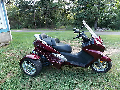 Honda : Other 2009 honda silverwing 600 cc scooter candy wineberry red with danson trike kit