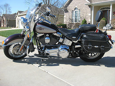 Harley-Davidson : Softail 2007 harley davidson heritage softtail black cherry 5054 miles