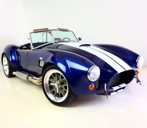 Shelby : RT3 Leather NEW 1965 BACKDRAFT ROADSTER 427 Ford 480HP T5 Spectra Blue White Blk  Interior