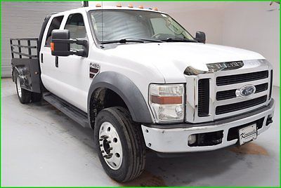 Ford : F-450 Lariat Dually RWD Diesel Crew cab Flatbed Truck FINANCING AVAILABLE!! 106k Miles Used 2008 Ford F450 Chassis Lariat Leather int