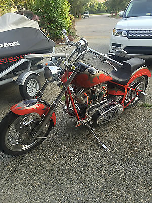 Custom Built Motorcycles : Chopper 2001 custom built harley style chopper street s s drag motor rivera paint