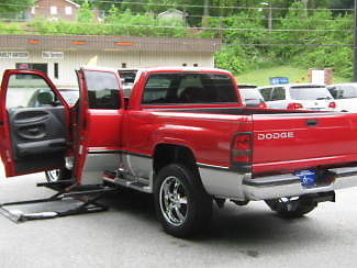 Dodge : Ram 1500 HANDICAP WHEELCHAIR TRUCK 2001 red handicap wheelchair truck
