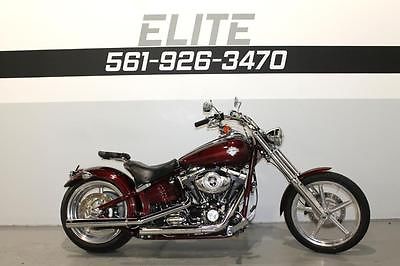 Harley-Davidson : Softail 2009 harley rocker c fxcwc video 199 a month exhaust low miles softail red wow