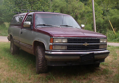 Chevrolet : Other Pickups 4x4 1993 chevy silverado 1500 pickup w cap tow package great work truck