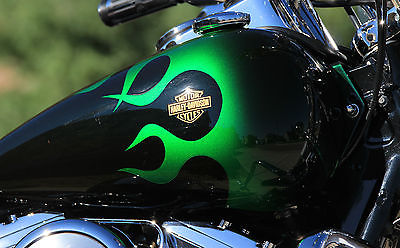 Harley-Davidson : FXR 1999 harley davidson fxr 3 green flame rare cvo factory custom