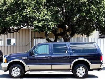 Ford : Excursion Limited Power Stroke Diesel 4X4 7.3 l diesel leather 3 rows clean low miles cruise control heated seats keyless