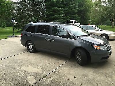 Honda : Odyssey EX-L 2013 honda odyssey grey with grey leather interior roof rack 42000 miles