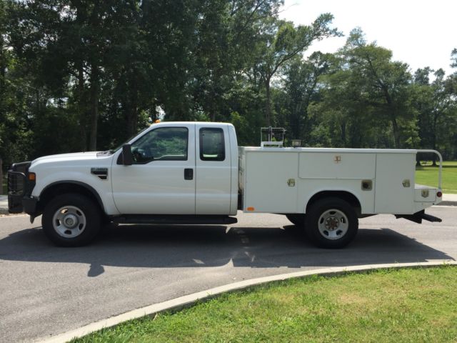Ford : F-350 4WD SuperCab 2008 fordf 350 supercab 4 wd 4 x 4 gas utility body service bed low low miles