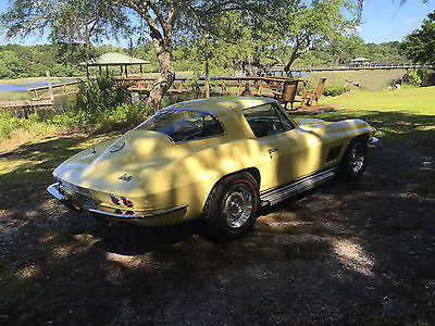 Chevrolet : Corvette Coupe 1967 corvette coupe sunfire yellow beautiful amazing fit