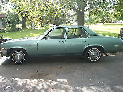 Chevrolet : Nova 1977 chevrolet nova 4 door all original like new only 21 610 miles green metalli