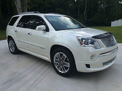 GMC : Acadia Denali Sport Utility 4-Door 2011 fully loaded gmc acadia denali tri coat pearl white dvd system