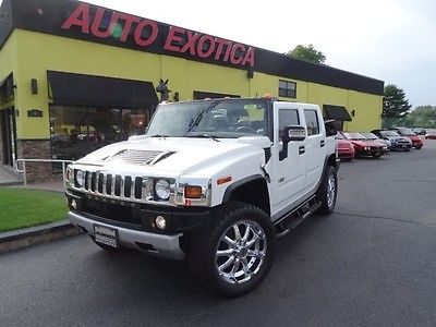 Hummer : H2 SUV CUSTOM CONVERTIBLE 22 WHEELS LOW MILEAGE WHITE