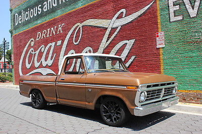 Ford : F-100 CUSTOM 1973 f 100 awesome patina crown vic suspension full resto 73 custom