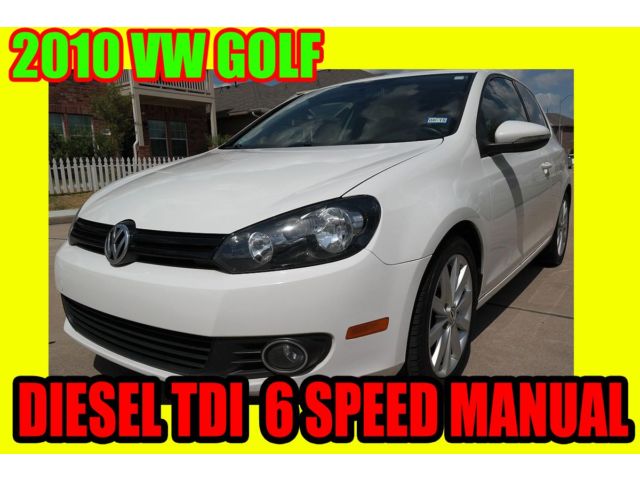 Volkswagen : Golf DIESEL TDI 2010 vw golf tdi diesel clean title 6 speed manual rust free no smoker