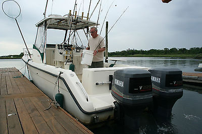 1998 PURSUIT 2800 OFFSHORE C/C WALK AROWND TWIN 225 OX66 YAMAHA