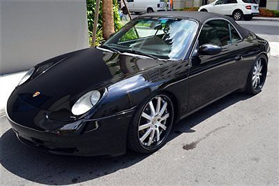 Porsche : 911 Porsche 2001 996 Cabriolet 6 Speed Black Beautiful 2001 Porsche 911 / 996 Carrera Cabriolet 6 Speed - Triple Black - NICE