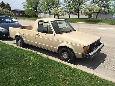 Volkswagen : Rabbit   RARE CADDY DIESEL PICKUP TRUCK 45-50 MPG!! 1982 vw rabbit diesel caddy pickup truck with 5 speed manual and newer engine