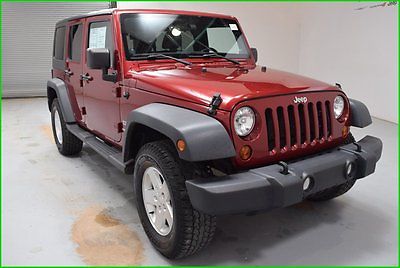 Jeep : Wrangler Sport 4x4 6 Cyl SUV 4 Doors Hard Top Roof Tow pack FINANCING AVAILABLE!! 69k Miles Used 2012 Jeep Wrangler Unlimited 4WD SUV Aux In