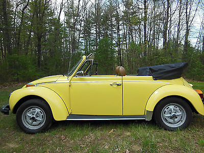 Volkswagen : Beetle - Classic 2 Door Convertible Yellow 1979 Classic VW Beetle Convertible