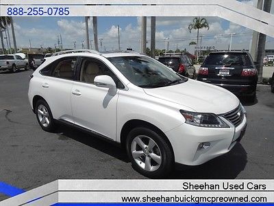 Lexus : RX 350 Stunning Cool White 1 Owner Florida Luxury SUV 2013 lexus rx 350 one owner clean car fax sun roof leather fla car