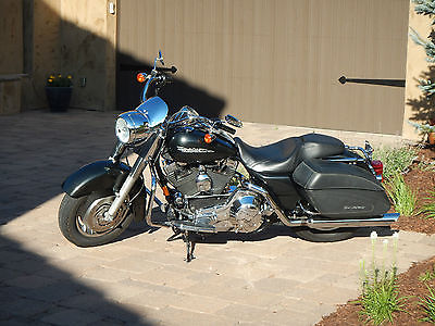 Harley-Davidson : Touring 2005 road king custom flhrsi 15 700 miles black pearl oem bike