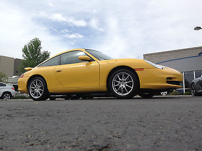 Porsche : 911 911 TARGA 2004 porsche 911 targa yellow black coupe 2 door 3.6 l