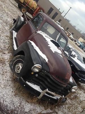 Chevrolet : Other Pickups 3100 1950 3100 ad short bed pick up rust bucket complete not running rusty patina rat