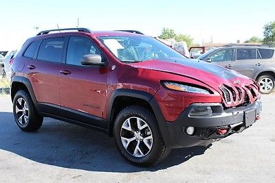 Jeep : Cherokee 4WD Trailhawk 2014 jeep cherokee 4 wd trailhawk repairable salvage wrecked damaged fixable