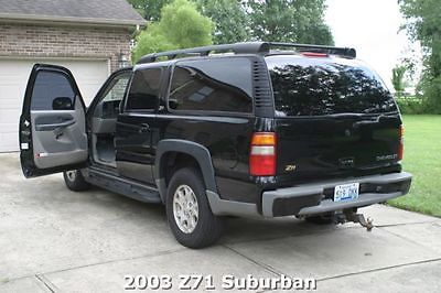 Chevrolet : Suburban Z71 2003 black z 71 chevrolet suburban