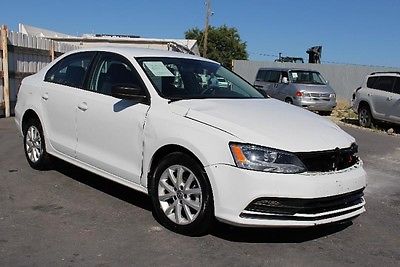 Volkswagen : Jetta SE TSI 2015 volkswagen jetta se tsi turbocharged repairable salvage wrecked damaged