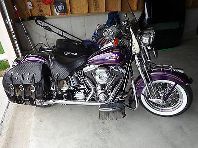 Harley-Davidson : Softail 2000 harley davidson heritage springer flsts concord purple loaded with extras