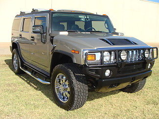 Hummer : H2 Luxury Edition Navigation Sunroof Factory DVD'S 2007 h 2 luxury fully loaded 20 inch chrome custom wheels 35 nittos