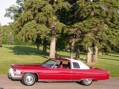 Cadillac : DeVille coupe deville 1975 cadillac coupe deville in roxena red
