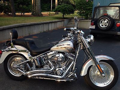Harley-Davidson : Other 2005 screaming eagle fatboy lots of chrome factory alarm 3200 miles 103 cc