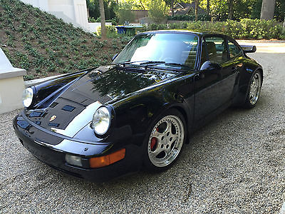 Porsche : 964 Turbo Coupe 1994 porsche 964 turbo 3.6 very rare black on tan 20 k miles 1 of 288 made