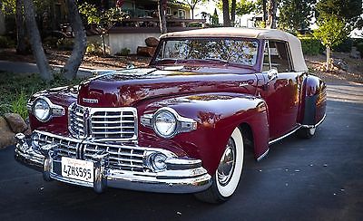 Lincoln : Continental Continental Cabriolet Convertible 1948 lincoln continental convertible very rare california rust free