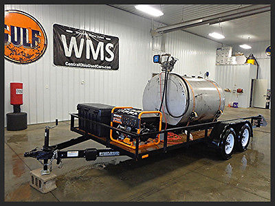 2009 American Manufacturing Fuel Tank Trailer Generator Flat Deck WMS Farm Pump