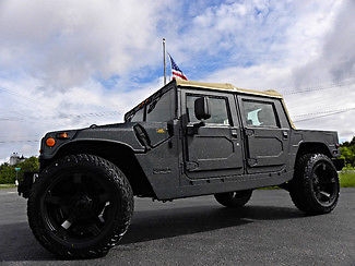 Hummer : H1 RHINO OPEN-TOP ROCKSTAR 2 LEATHER H1*RHINO*OPENTOP*NEW BLACK LEATHER/TOP/22
