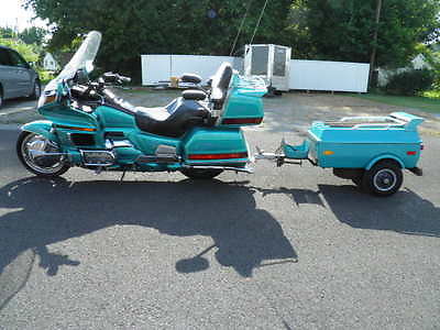 Honda : Gold Wing 1994 turquoise honda gold wing se with trailer