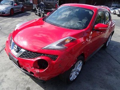Nissan : Juke S 2015 nissan juke s turbocharged salvage wrecked project damaged fixable save